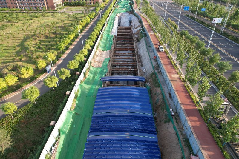 路橋公司邯鄲管廊項目航拍1